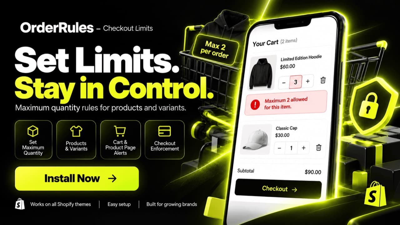OrderRules – Checkout Limits – website screenshot
